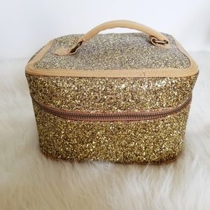 J. Crew (Crew Cuts) Gold Glitter Trunk Case